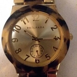 Silpada tortoise shell watch